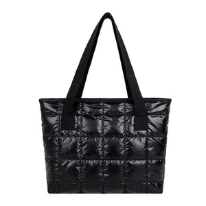 Nylon Shoulder Bags Casual Space Cotton Bag Quilted Totes Warm Winter