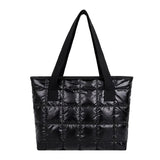 Nylon Shoulder Bags Casual Space Cotton Bag Quilted Totes Warm Winter