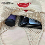 Cute Rabbit Woven Hobo Bag Eco-Friendly Female Tote