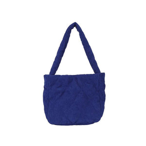 Corduroy Tote Bag for Women Pad Cotton Shoulder Bag Handbags Casual