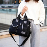 Nylon Shoulder Bag Waterproof Crossbody Large Capacity Tote Travel Messenger