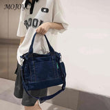 Denim Ladies Handbags Female Tote Bag Large Capacity Adjustable Strap