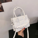 Small Pu Leather Chain Crossbody Bag for Women