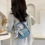 Small Bow Shoulder Bag Crossbody Top-handle Bag