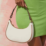Women's PU Leather Half-moon Armpit Shoulder Bag