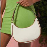 Women's PU Leather Half-moon Armpit Shoulder Bag