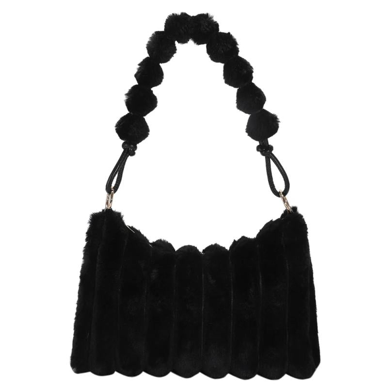 Winter Women Plush Shoulder Bags Large Capacity Tote Bag Satchel