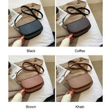 PU Leather Ladies Handbags Commuters Bag Solid Casual Versatile Adjustable Strap