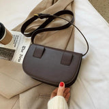 PU Leather Ladies Handbags Commuters Bag Solid Casual Versatile Adjustable Strap