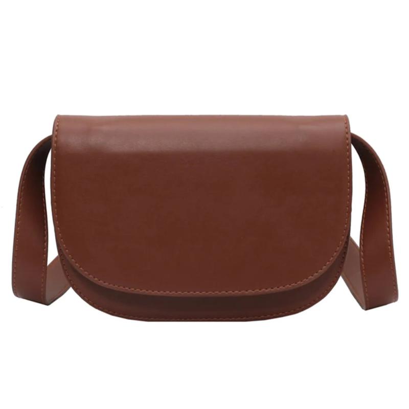 PU Leather Women Shoulder Chest Bag Ladies Handbags Solid Casual Adjustable Stra
