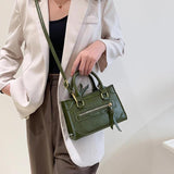 Small Shoulder Bag Female PU Leather Top-Handle Bag Satchel Bag
