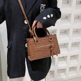 Small Shoulder Bag Female PU Leather Top-Handle Bag Satchel Bag