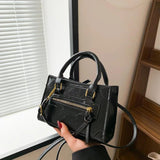 Small Shoulder Bag Female PU Leather Top-Handle Bag Satchel Bag