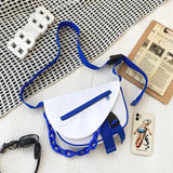 Acrylic Chain Crossbody Bag Patchwork Handbags Messenger