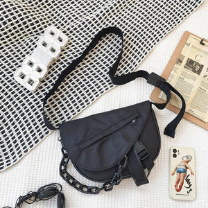 Acrylic Chain Crossbody Bag Patchwork Handbags Messenger