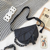 Acrylic Chain Crossbody Bag Patchwork Handbags Messenger