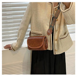 Retro Solid Pu Leather Shoulder Underarm Bag