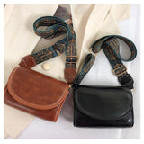 Retro Solid Pu Leather Shoulder Underarm Bag