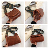 Retro Solid Pu Leather Shoulder Underarm Bag