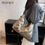 Quilted Shoulder Bag Cotton Padded Messenger Crossbody Handbag for Travel