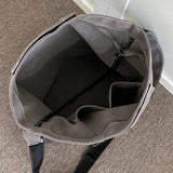 Canvas Underarm Bag Large Capacity Crossbody Bags Soft Casual Purse