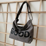 Canvas Underarm Bag Large Capacity Crossbody Bags Soft Casual Purse