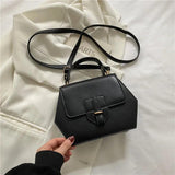 Geometric Shape Women Shoulder Bag Small Handbags Solid Pu Leather Crossbody Bag