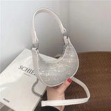 Chain Diamonds Shoulder Bag Bling Rhinestone Handbag Clutch