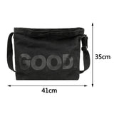 Women Canvas Shoulder Bag Large Capacity Shopping Handbag Soft Casual School