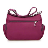 Plaid Shoulder Bag Women Waterproof Oxford Crossbody Handbag