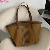 Women Canvas Handbags Tote Large Capacity Shoulder Bags Shopping And Travel Bags