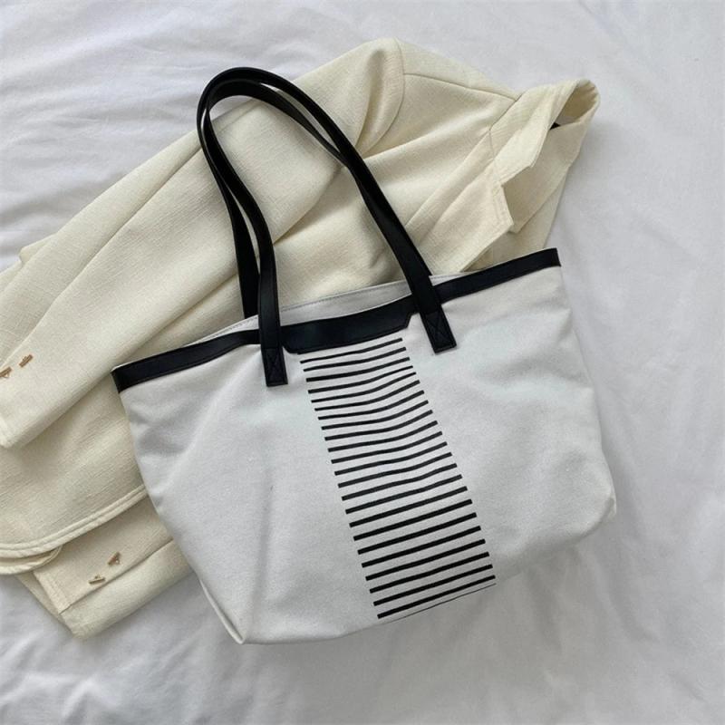 Women Canvas Handbags Tote Large Capacity Shoulder Bags Shopping And Travel Bags