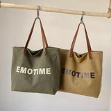 Canvas Ladies Totes Large Capacity Underarm Bags Female Pouch