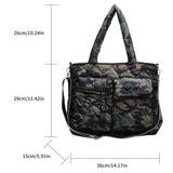 Autumn Winter Down Padded Shoulder Bags Large Capacity Casual Quilted Handbag