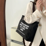 Canvas Handbags Women Shoulder Bag Casual Black/Khaki/Beige Big Tote