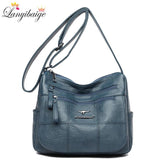 Soft PU Leather Crossbody Bag for Women Casual Messenger Bags
