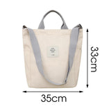 Canvas Shoulder Bag Women Casual Tote Soft Crossbody Bags