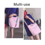 Canvas Shoulder Bag Women Casual Tote Soft Crossbody Bags