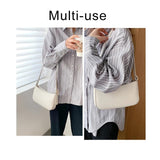 Solid PU Leather Shoulder Bags For Women Trends Handbags Small Travel Hand Bag