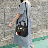 Women Handbag Pu Leather Purse Tassel Shoulder Messenger Bag