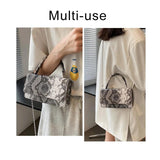 Retro Chain PU Leather Crossbody Bags For Women Shoulder Bag Lady Small Handbags