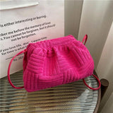 Towel Bag Handbag Women Portable Bucket Bag Chain Shoulder Bag