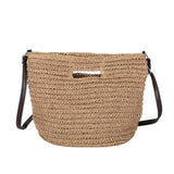 Summer Woven Straw Handbag Large Capacity Handle Bags