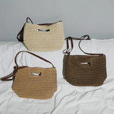 Summer Woven Straw Handbag Large Capacity Handle Bags