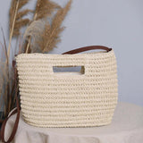 Summer Woven Straw Handbag Large Capacity Handle Bags