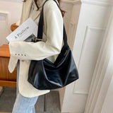 Casual Tote PU Leather Vintage Shoulder Bag for Women