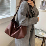 Casual Tote PU Leather Vintage Shoulder Bag for Women