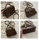 Retro Casual Women's Bag PU Leather Purses and Handbags