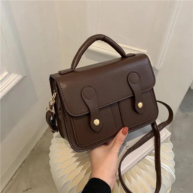 Retro Casual Women's Bag PU Leather Purses and Handbags
