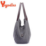 Vintage Canvas Handbag Large Capacity Shoulder Bag